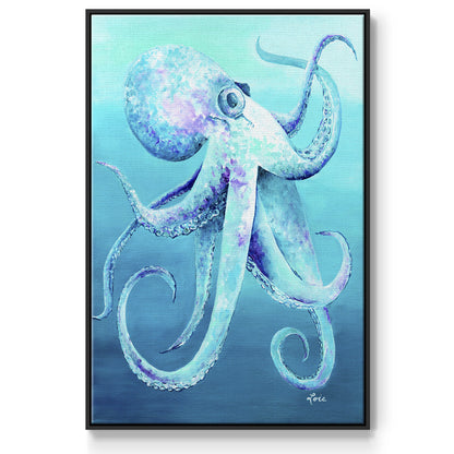 Octopus Framed Premium Gallery Wrapped Canvas - Ready to Hang