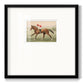 Vintage Equestrian I Premium Framed Print Double Matboard