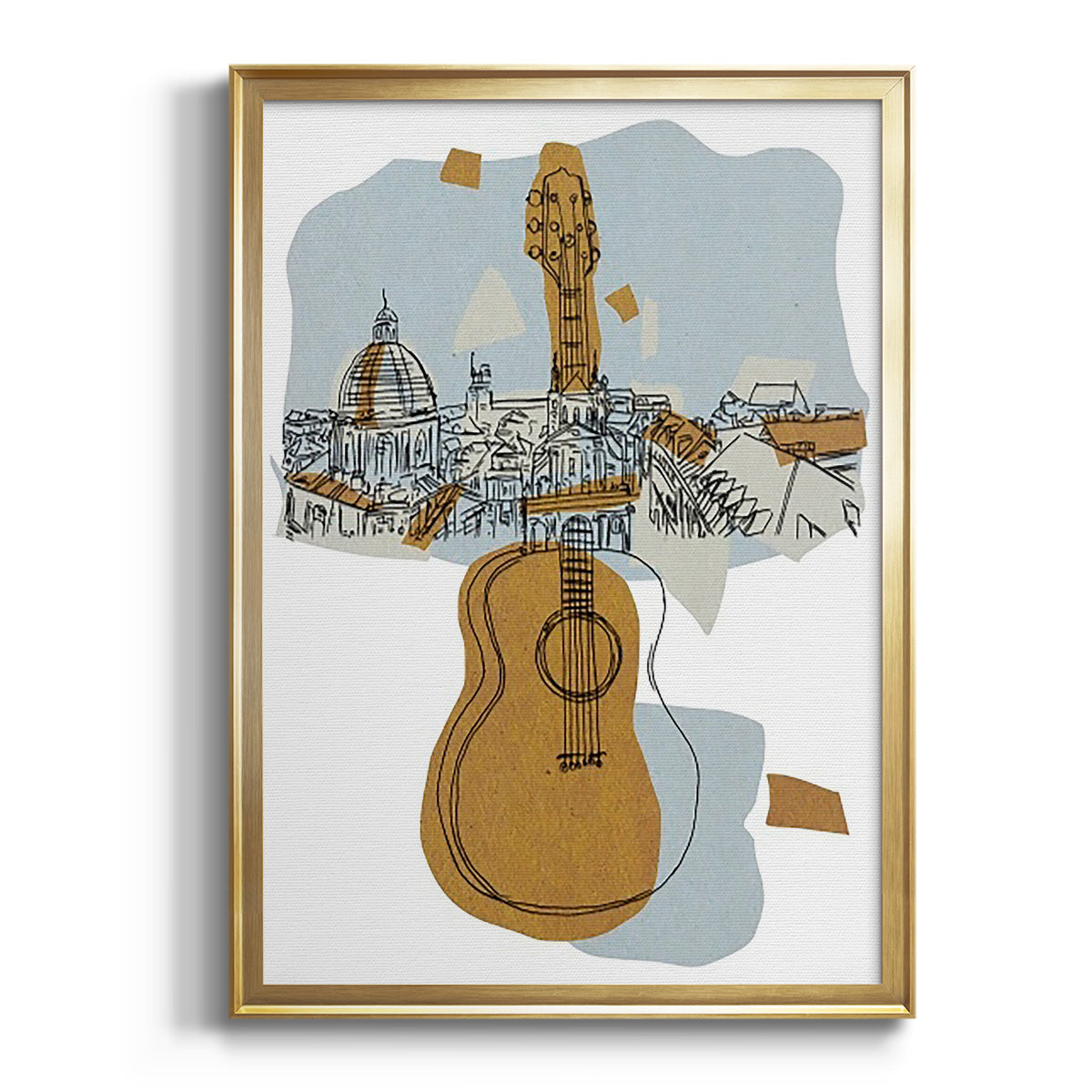 Rehearsal III - Modern Framed Canvas Print