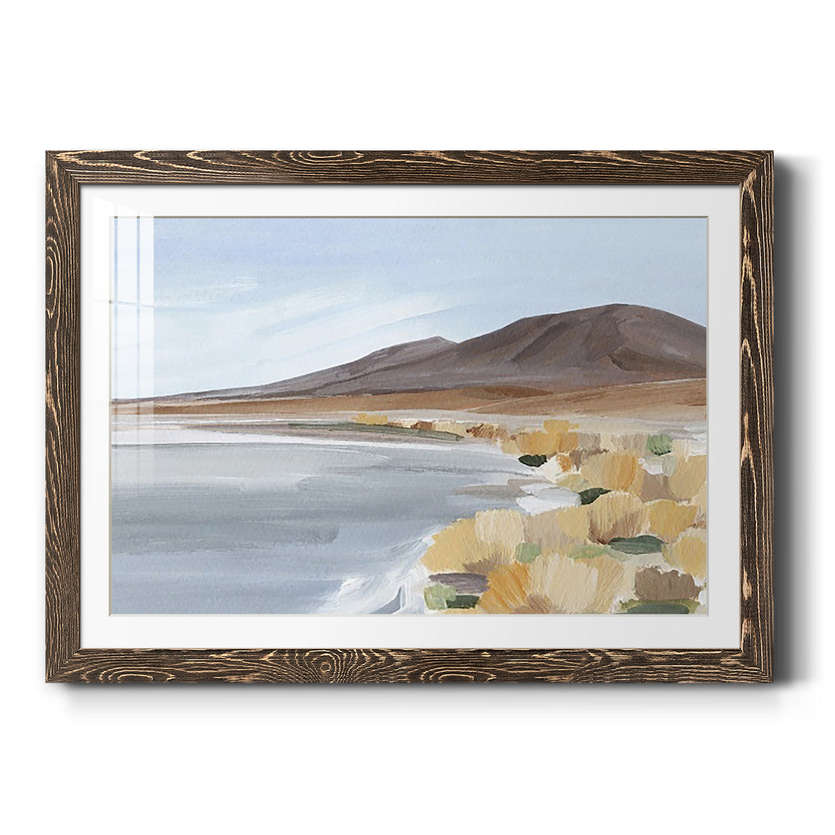 Desert Oasis Study I - Barnwood Framed Art Print
