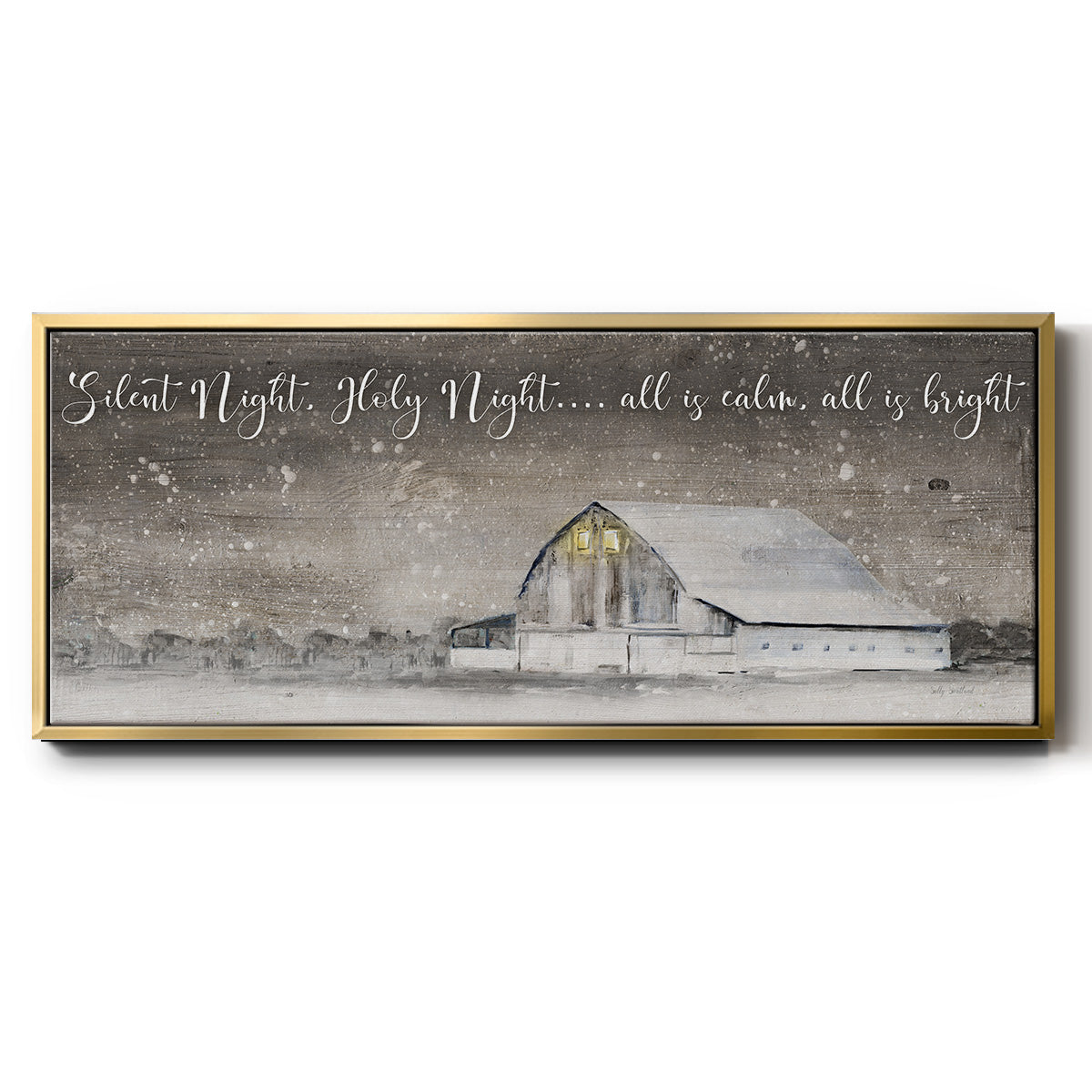 Silent Night - Floater Framed Canvas Print