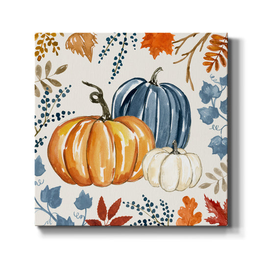 Autumn Pumpkin I -Premium Gallery Wrapped Canvas - Ready to Hang