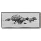Treeline Sketch II - Floater Framed Canvas Print