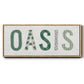 Oasis Cabana - Floater Framed Canvas Print