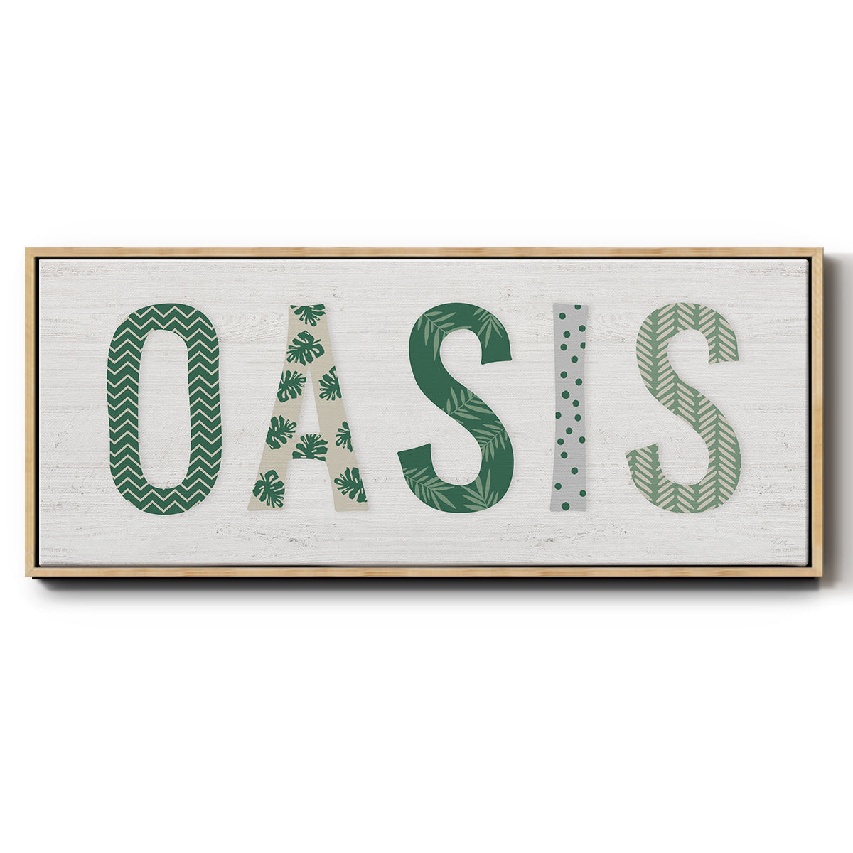 Oasis Cabana - Floater Framed Canvas Print