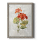 Linen Geranium - Barnwood Framed Canvas Print