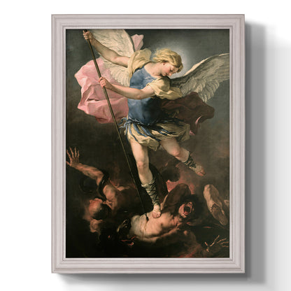 St. Michael - Ornate Framed Canvas Print