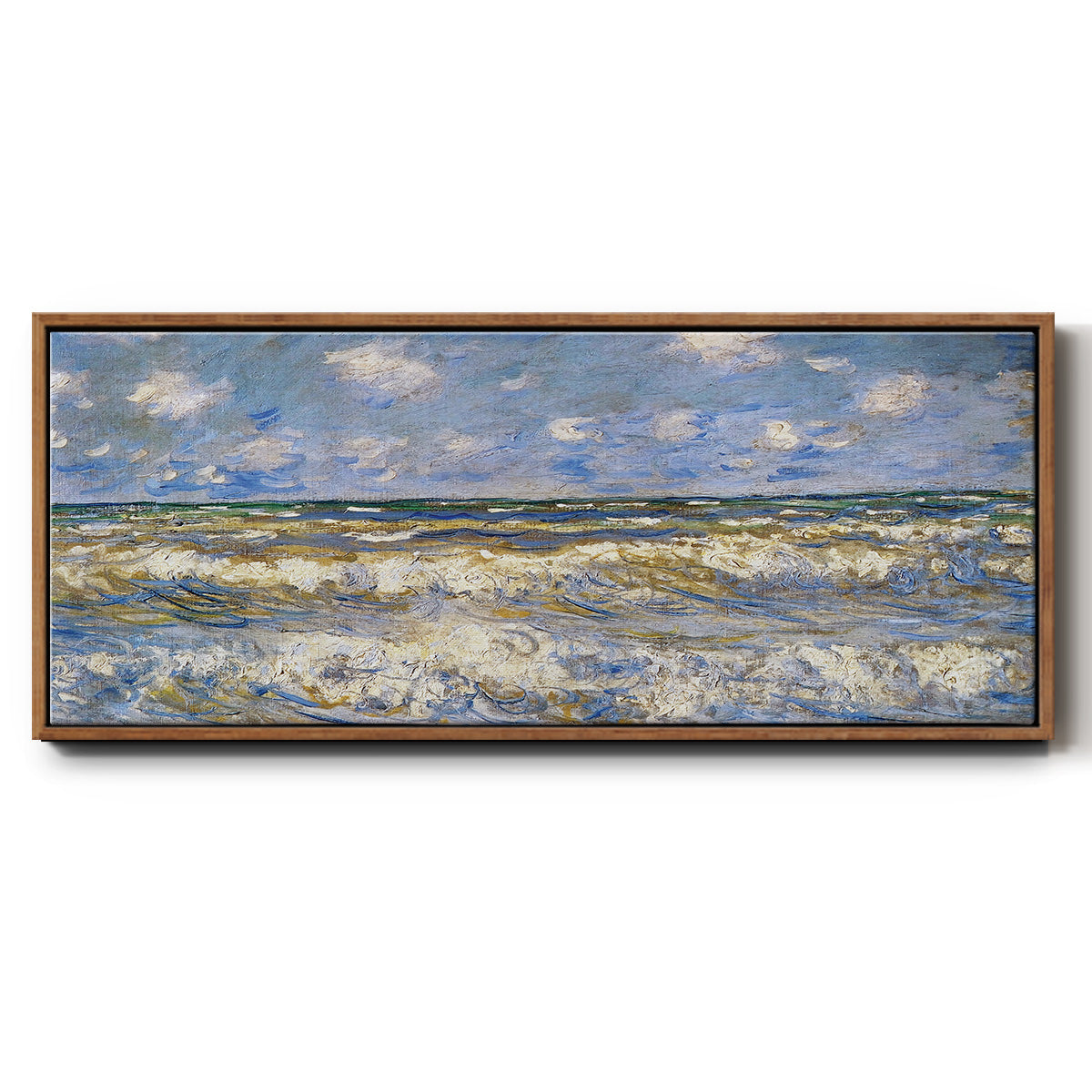 Rough Sea, 1881 - Floater Framed Canvas Print
