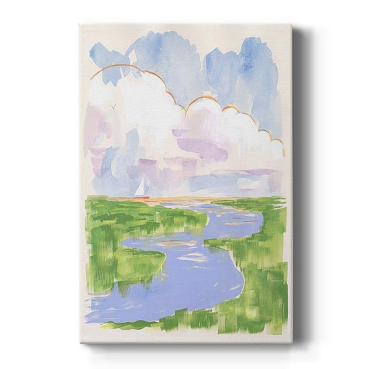 Low Country River Vista I Premium Gallery Wrapped Canvas - Ready to Hang