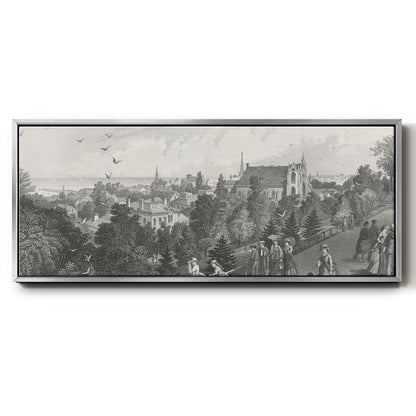 City of Cleveland - Floater Framed Canvas Print