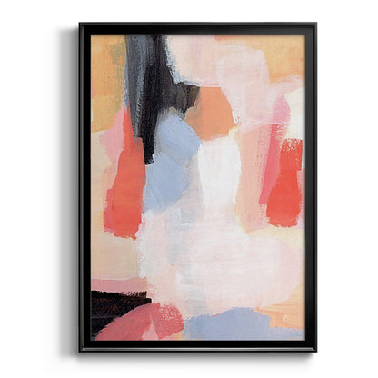 Aerial Scarlet II - Modern Framed Canvas Print
