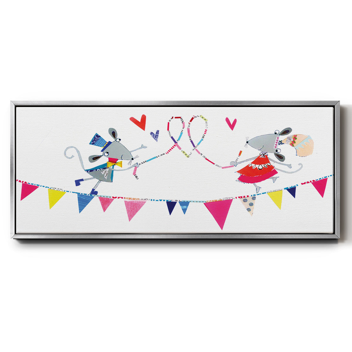 Circus Mice - Floater Framed Canvas Print