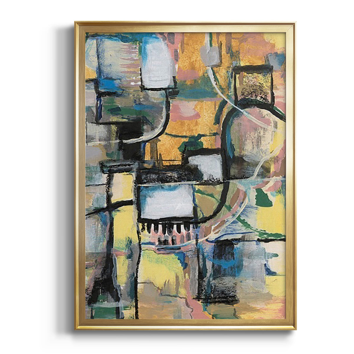 Memory Screen II - Modern Framed Canvas Print