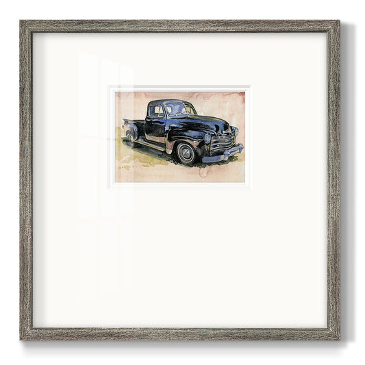 Antique Pickup II Premium Framed Print Double Matboard