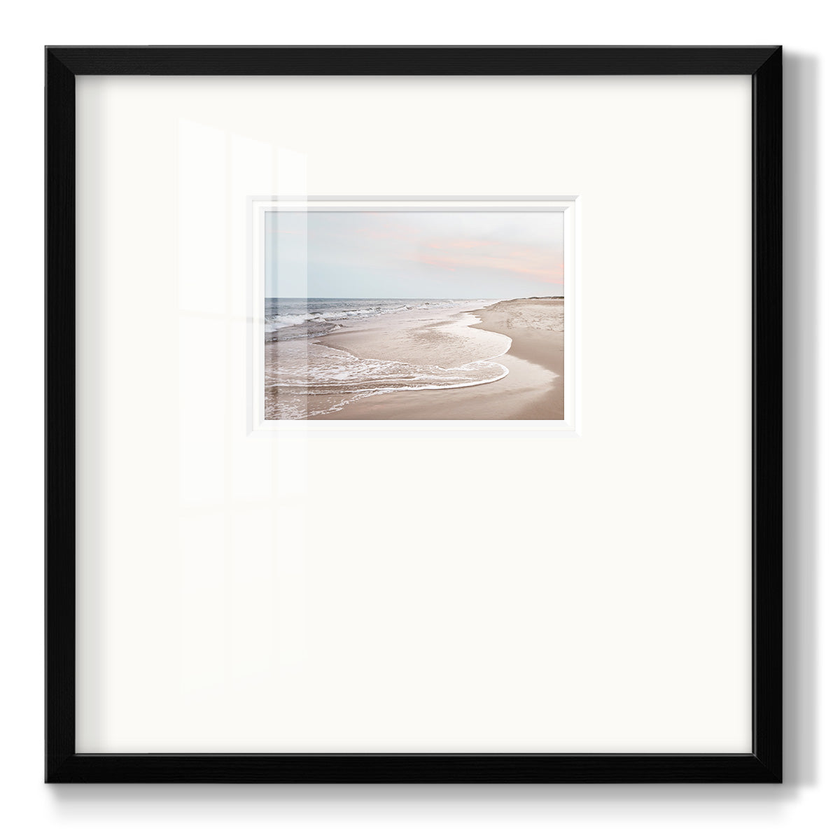 Corolla Soft Shore - Double Matboard Framed Print