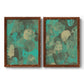 Minty Green Orbs I - Premium Framed Canvas 2 Piece Set - Ready to Hang