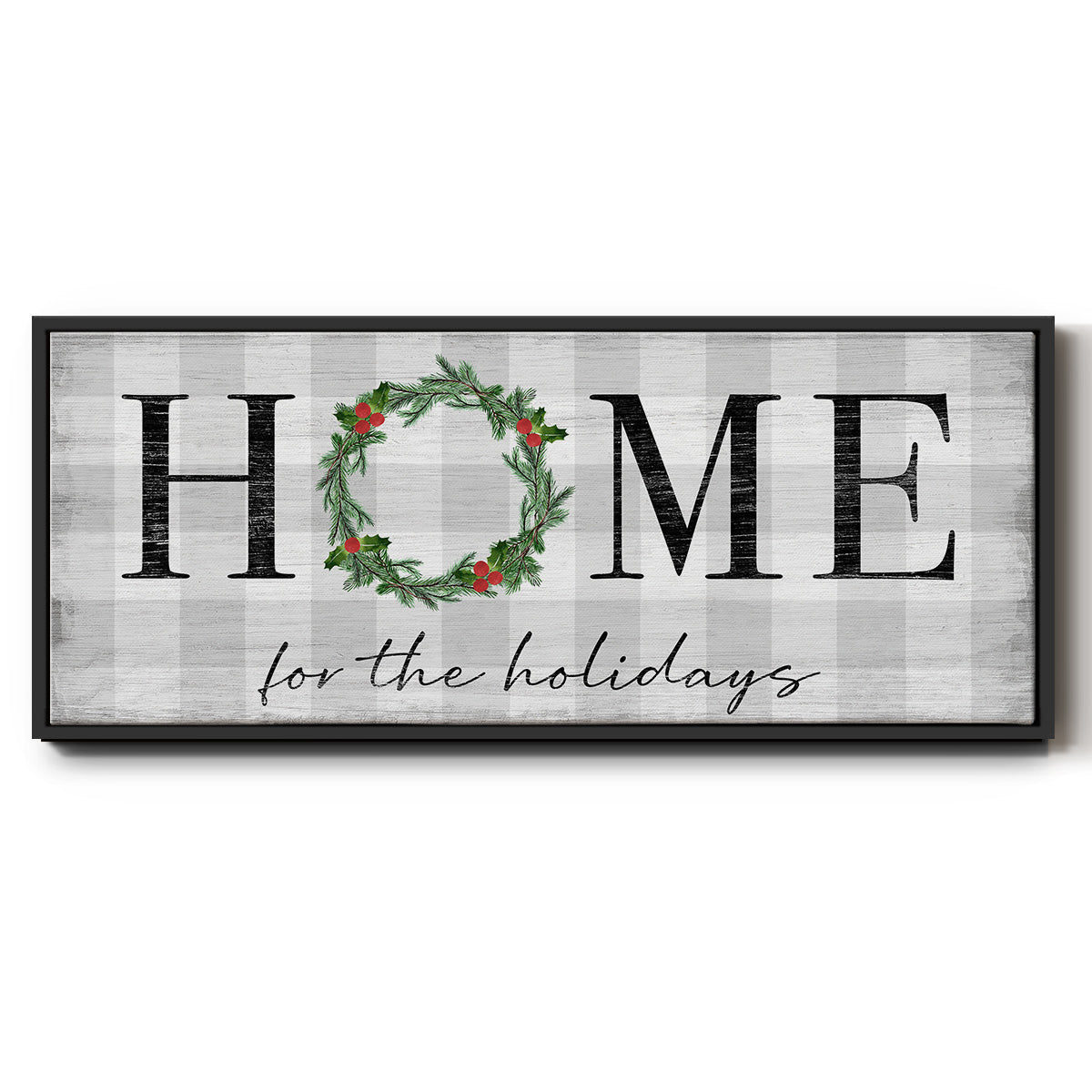 Home for the Holidays - Floater Framed Canvas Print