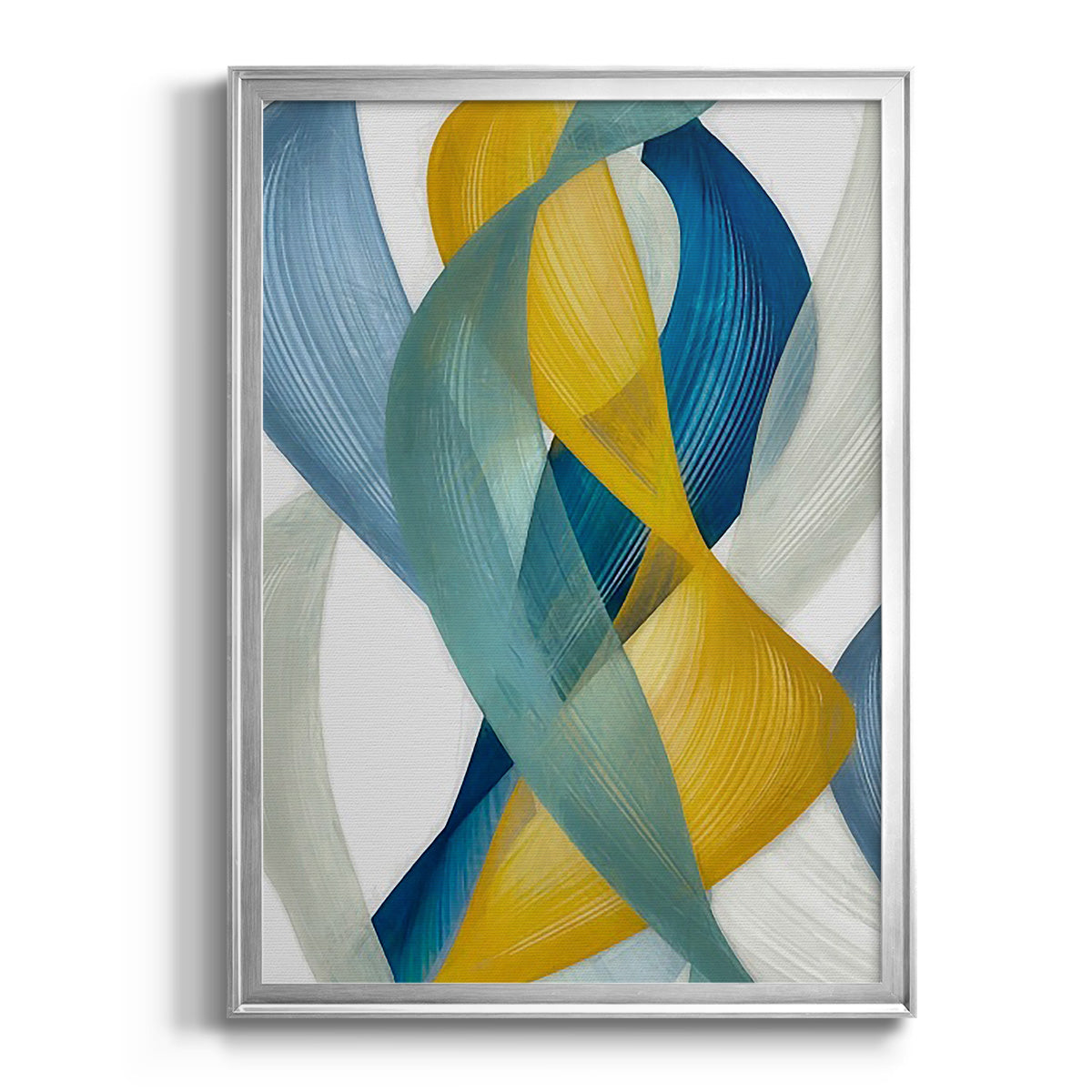 Horizontal Bands I - Modern Framed Canvas Print