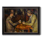 The Card Players - Ornate Framed Canvas Print