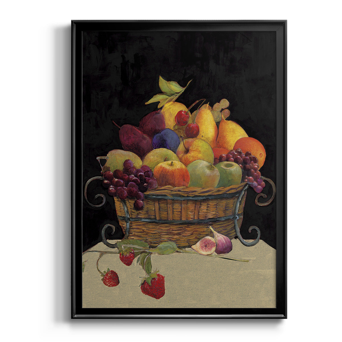 Fruit Basket I Revisit - Modern Framed Canvas Print