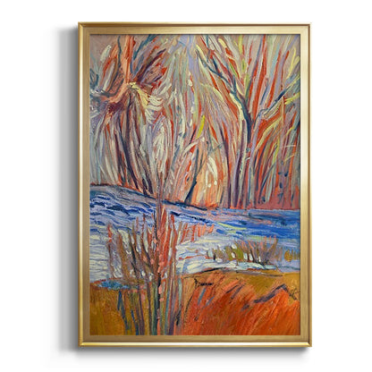 Cadmium Winter Solstice I - Modern Framed Canvas Print