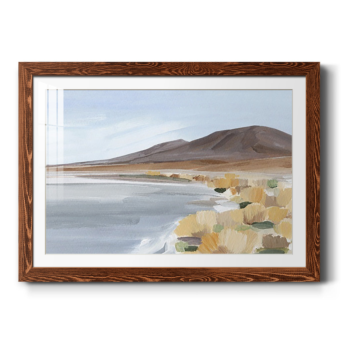 Desert Oasis Study I - Barnwood Framed Art Print