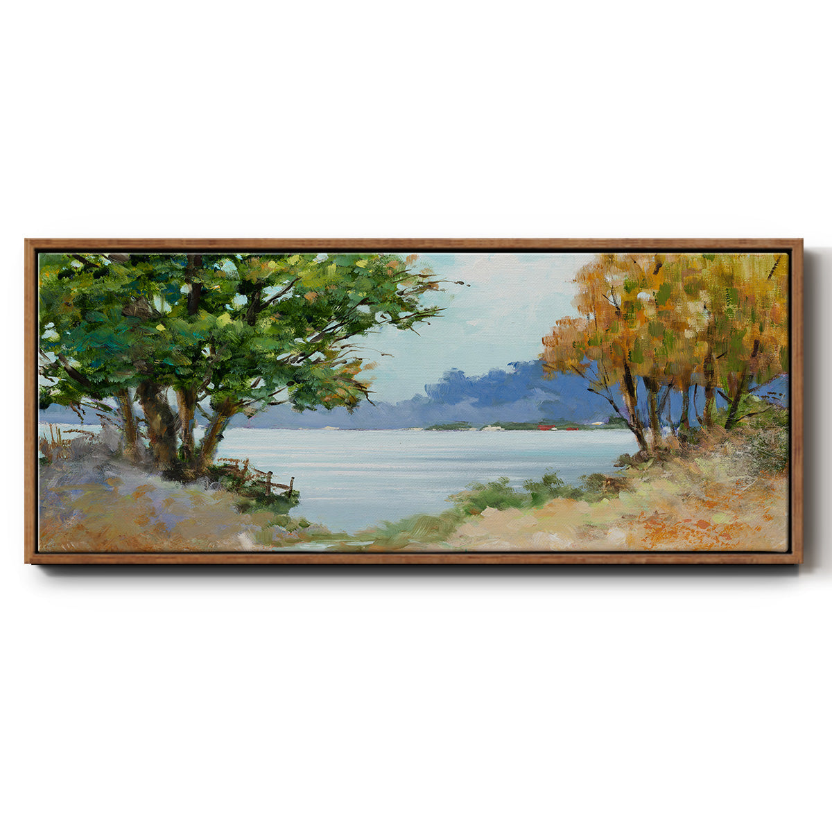 Fall Day - Floater Framed Canvas Print