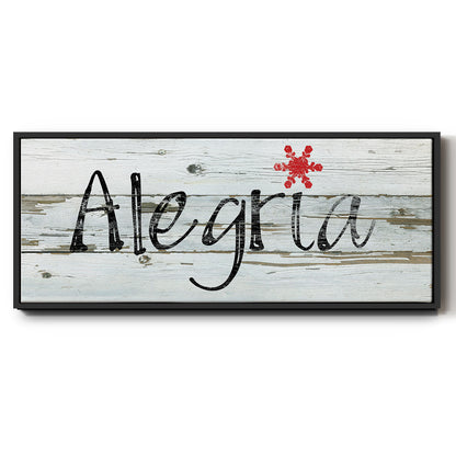 Alegria - Floater Framed Canvas Print