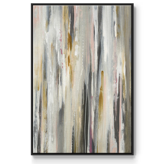 Color Ripple - Floater Framed Canvas Print