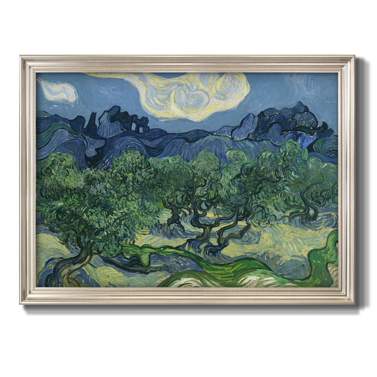 Olive Trees - Ornate Framed Canvas Print