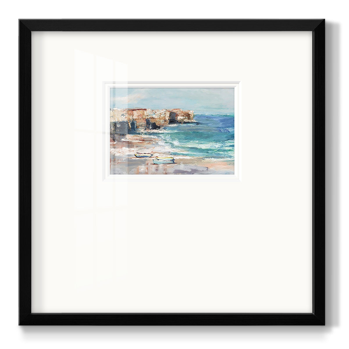 Sea Cliff Study I - Double Matboard Framed Print