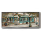 Rue due Jardin - Floater Framed Canvas Print