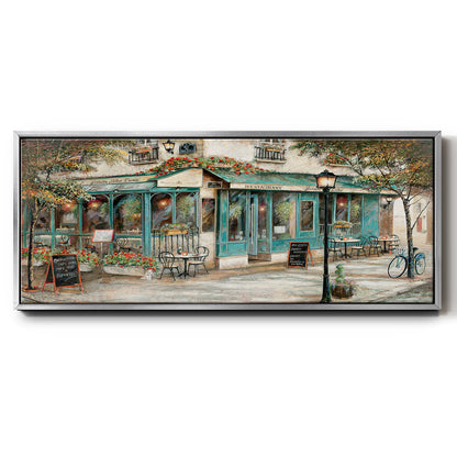 Rue due Jardin - Floater Framed Canvas Print
