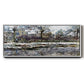 Snow in Vétheuil - Floater Framed Canvas Print