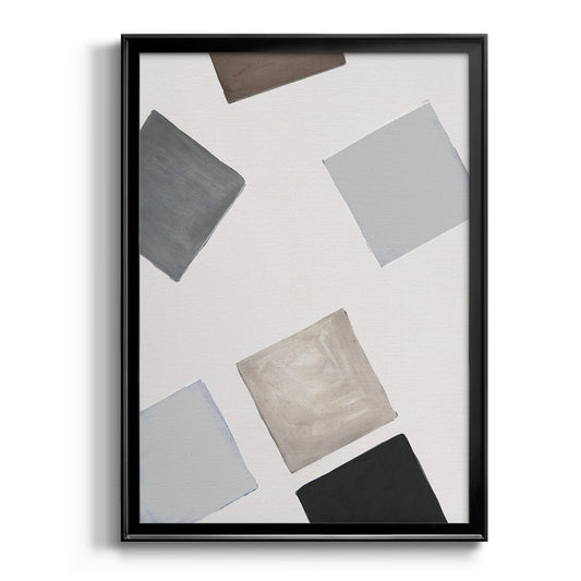 Block Encounter Revisit II - Modern Framed Canvas Print