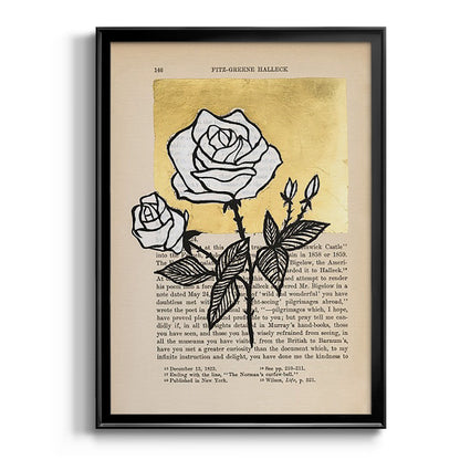 Floral Diary II - Modern Framed Canvas Print