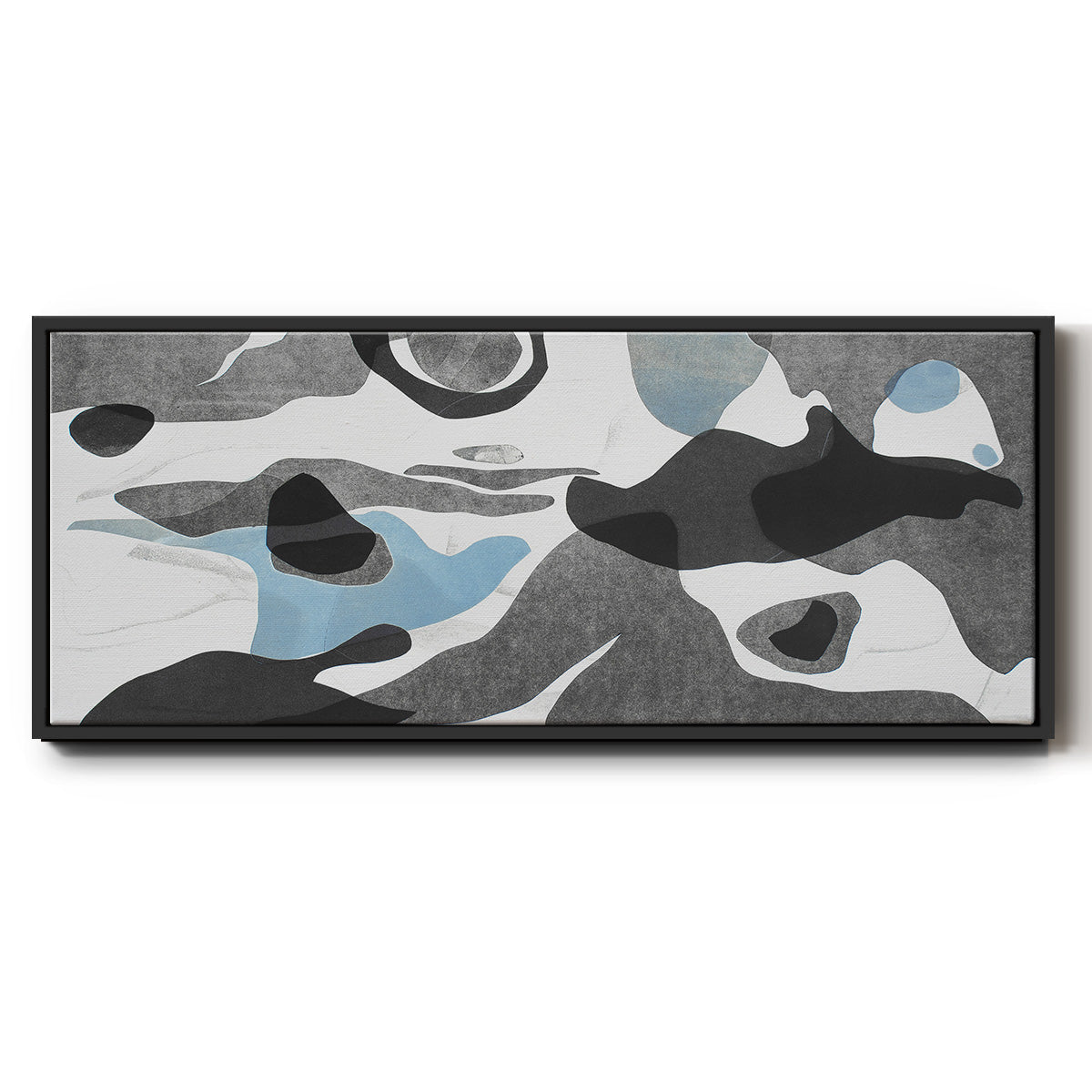 Rivers & Stones III - Floater Framed Canvas Print