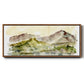 Plum Ridge II - Floater Framed Canvas Print