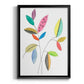 Color Pop Leaves III - Modern Framed Canvas Print