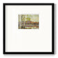 Birch Stand - Double Matboard Framed Print