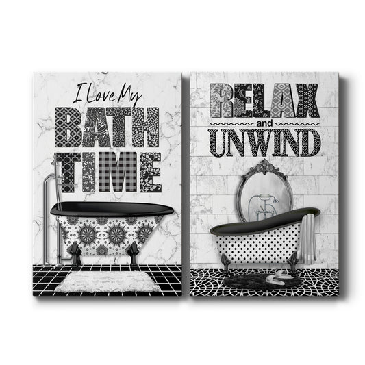 Bath Time Premium Gallery Wrapped Canvas - Ready to Hang