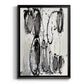 Grey Scribbles II - Modern Framed Canvas Print