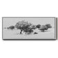 Treeline Sketch II - Floater Framed Canvas Print