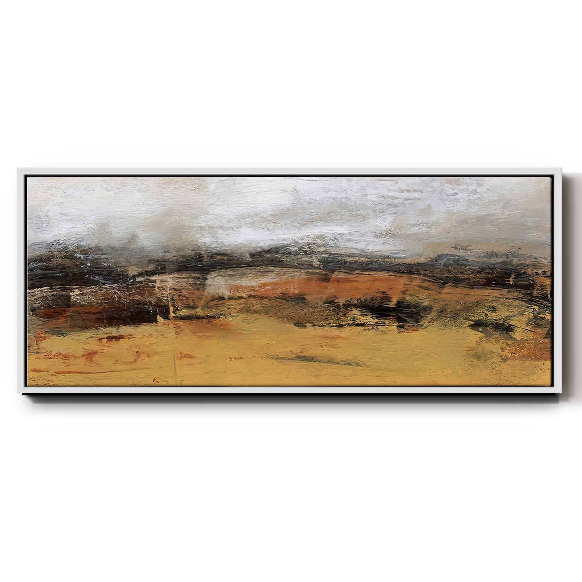 Bridges Ochre IV  - Floater Framed Canvas Print