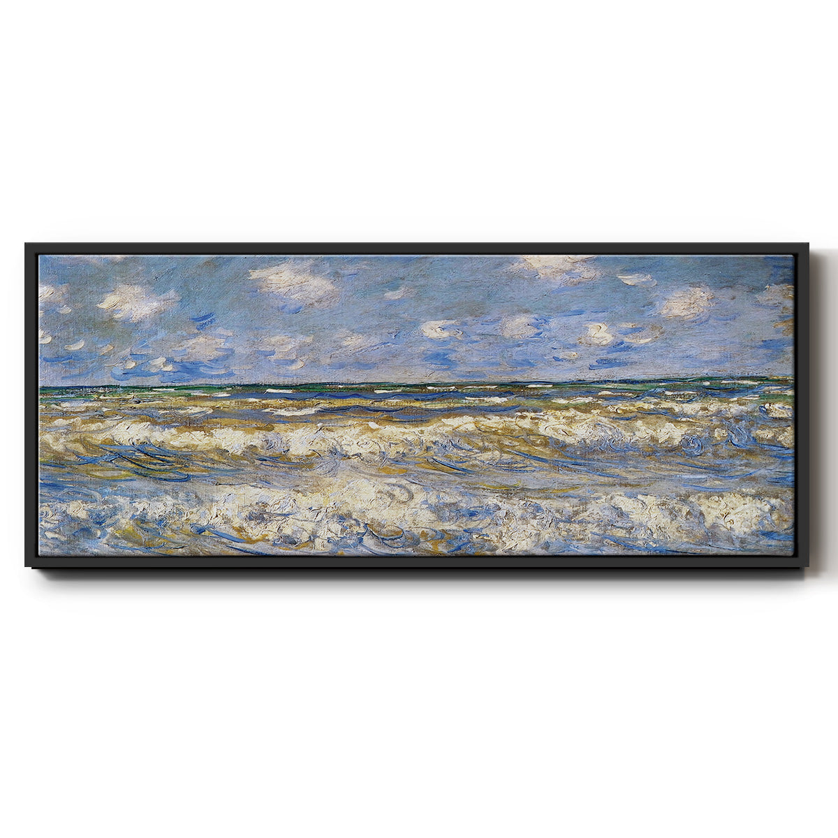 Rough Sea, 1881 - Floater Framed Canvas Print