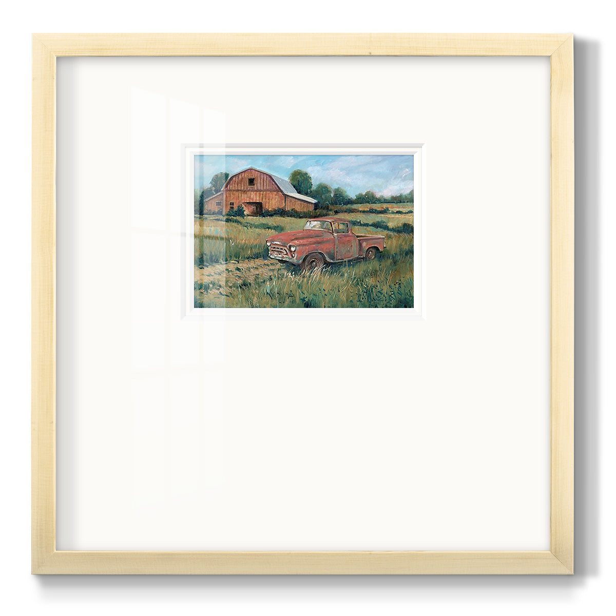 Rusting Away I Premium Framed Print Double Matboard