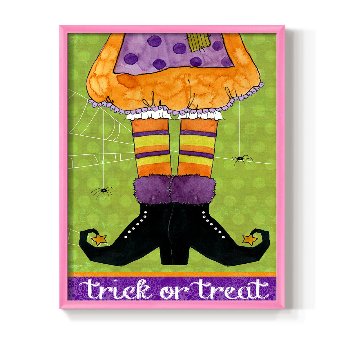 Trick or Treat - Restickable Framed Art Print