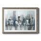 Cityscape in Blues - Barnwood Framed Art Print