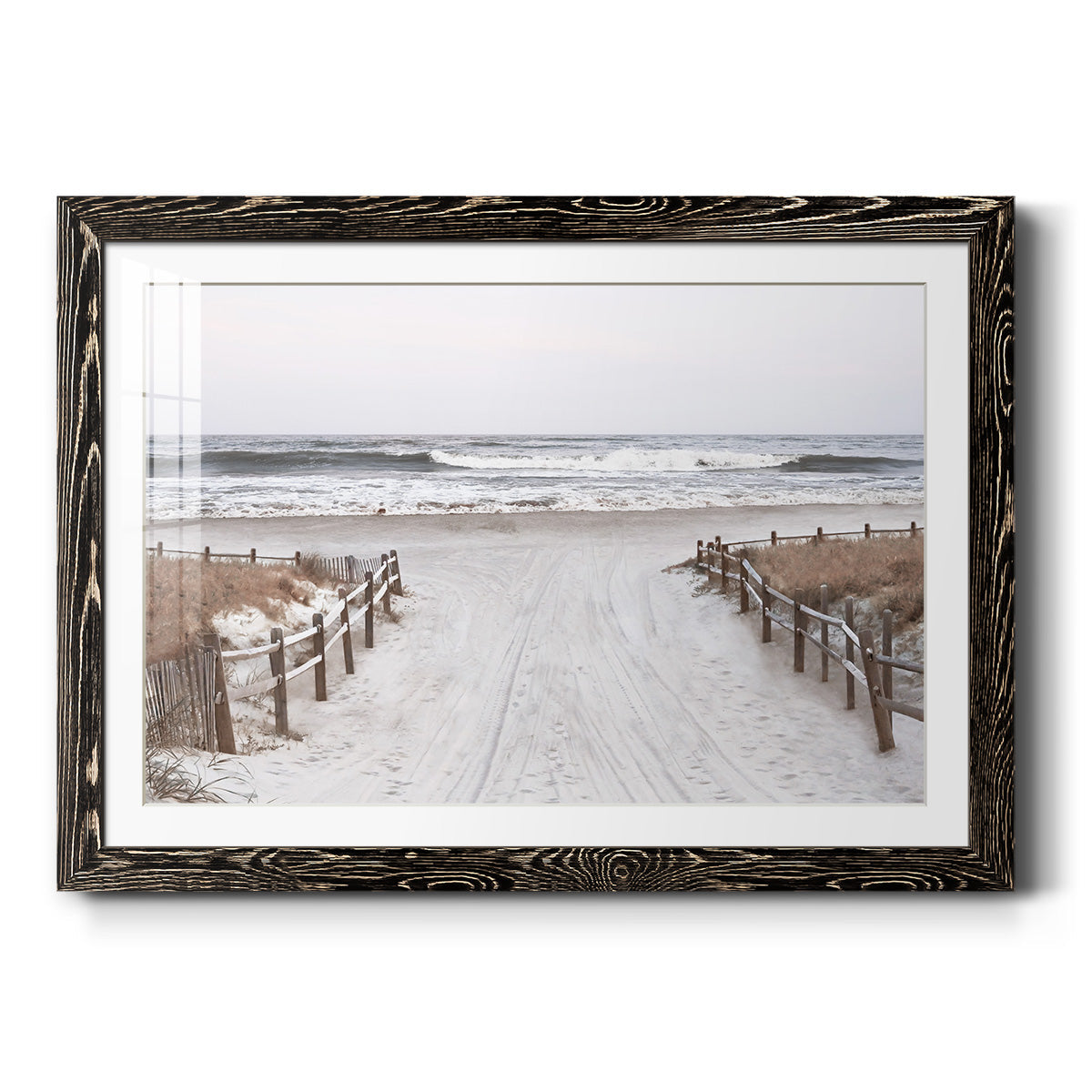 OBX Path - Barnwood Framed Art Print