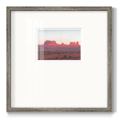 Red Rocks at Dusk II Premium Framed Print Double Matboard